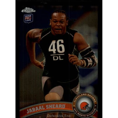 2011 Topps Chrome Black Refractors #125 Jabaal Sheard