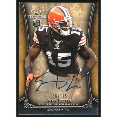 2011 Topps Five Star Rookie Autographs #FSFAGL Greg Little/175