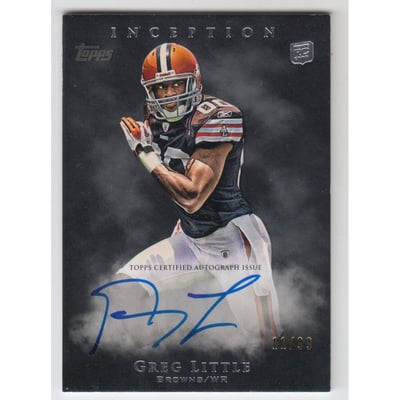 2011 Topps Inception Gray #118 Greg Little AU