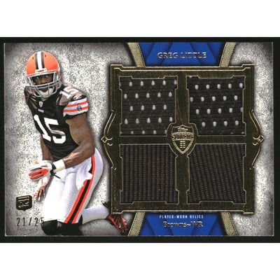 2011 Topps Supreme Rookie Quad Relics #SRQRGL2 Greg Little/30