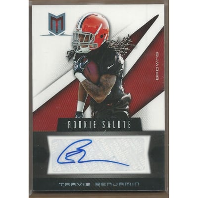 2012 Momentum Rookie Salute Signatures #32 Travis Benjamin/99