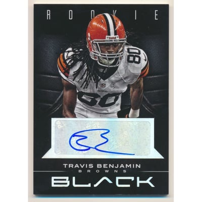 2012 Panini Black Rookie Signatures #193 Travis Benjamin/199