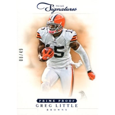 2012 Prime Signatures Prime Proof Blue #117 Greg Little