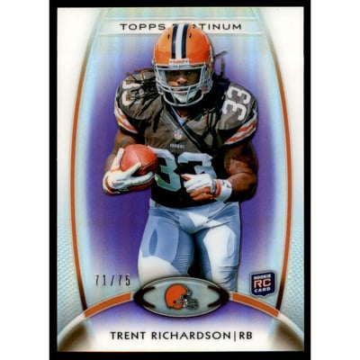 2012 Topps Platinum Purple Refractors #130 Trent Richardson