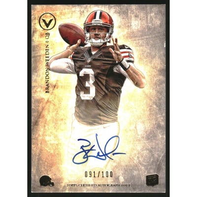 2012 Topps Valor Legionary Autographs #LABW Brandon Weeden/100