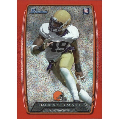 2013 Bowman Silver Ice Red #181 Barkevious Mingo