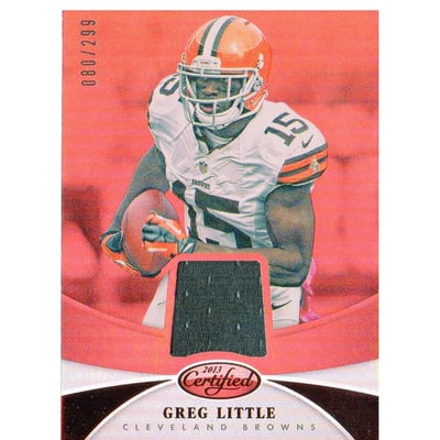 2013 Certified Mirror Red Materials #33 Greg Little/299