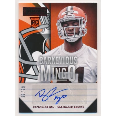 2013 Panini Playbook #108 Barkevious Mingo AU/99 RC
