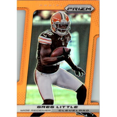 2013 Panini Prizm Prizms Orange Die Cut #15 Greg Little