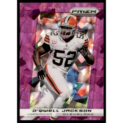 2013 Panini Prizm Prizms Purple Pulsar #18 D'Qwell Jackson