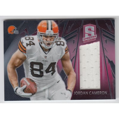 2013 Panini Spectra Materials Spectra Red #41 Jordan Cameron/25