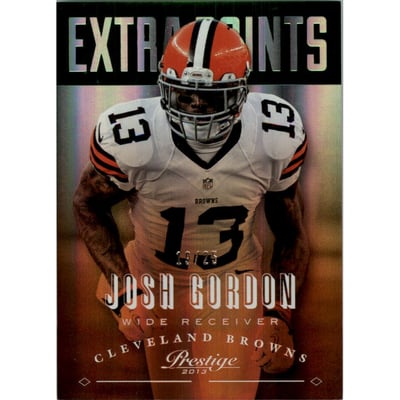 2013 Prestige Extra Points Green #47 Josh Gordon