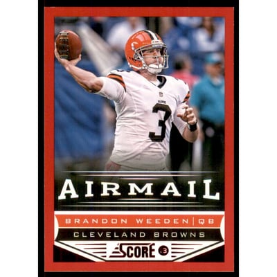 2013 Score Red Zone #228 Brandon Weeden AM