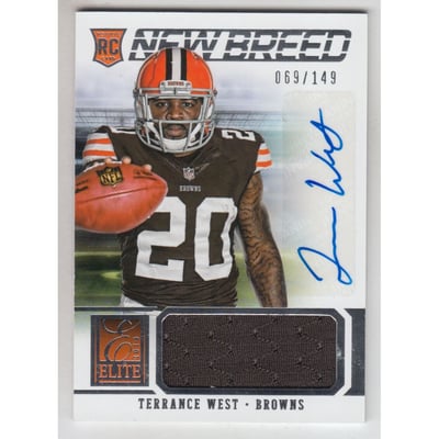 2014 Elite New Breed Jerseys Autographs #37 Terrance West/149