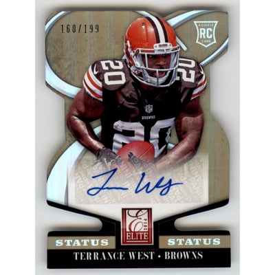2014 Elite Status Gold #189 Terrance West AU/199