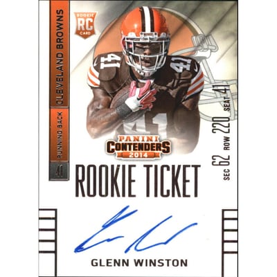 2014 Panini Contenders #250 Glenn Winston AU* SP RC