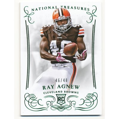 2014 Panini National Treasures Century Numbers #189 Ray Agnew/48