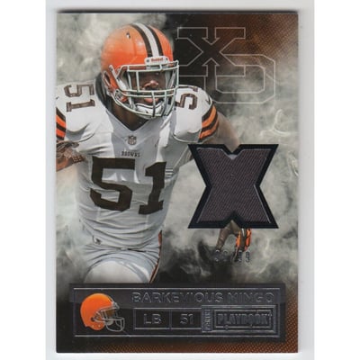 2014 Panini Playbook X's and O's Materials #3 Barkevious Mingo/99