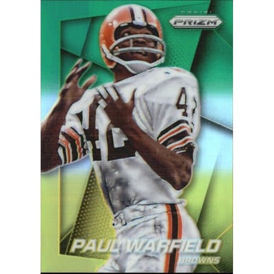2014 Panini Prizm Prizms Neon Green Yellow #103 Paul Warfield