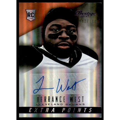 2014 Prestige Extra Points Purple Autographs #290 Terrance West/100