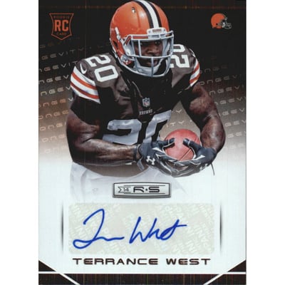 2014 Rookies and Stars Rookie Autographs Longevity #190 Terrance West