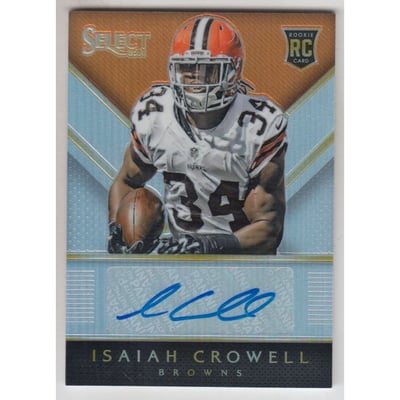 2014 Select Rookie Autographs Prizm #RAIC Isaiah Crowell/99
