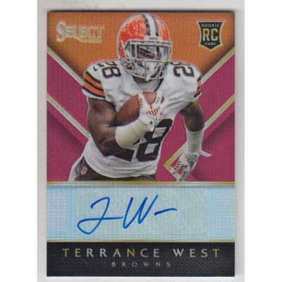 2014 Select Rookie Autographs Prizm Red #RATW Terrance West/50