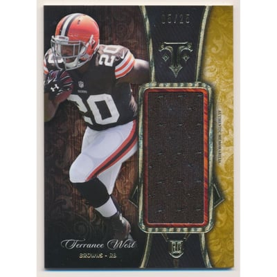 2014 Topps Triple Threads Rookie Jumbo Relics Gold #TTRJR39 Terrance West