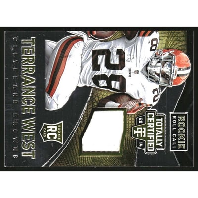 2014 Totally Certified Rookie Roll Call Jerseys Prime Gold #RCCTW Terrance West