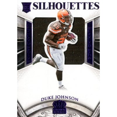 2015 Crown Royale Rookie Silhouettes Purple #214 Duke Johnson