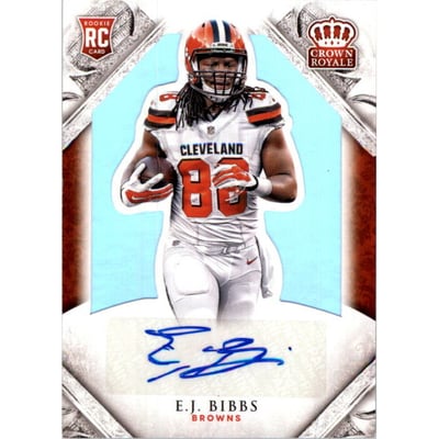 2015 Crown Royale Silver Holofoil #198 E.J. Bibbs AU/99