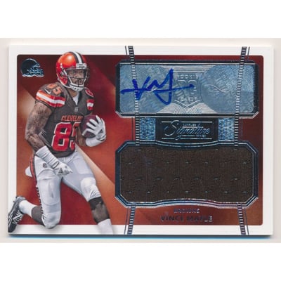 2015 Donruss Signature Series #462 Vince Mayle JSY AU RC