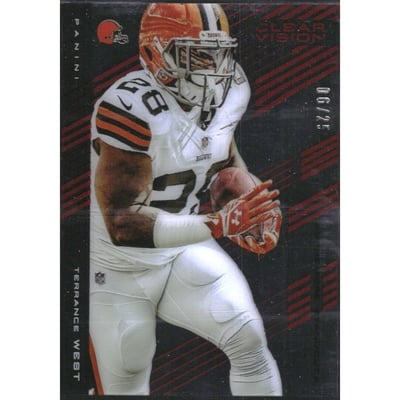 2015 Panini Clear Vision Red #63 Terrance West SS