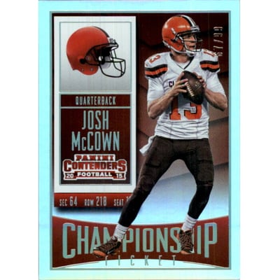 2015 Panini Contenders Championship Ticket #54 Josh McCown