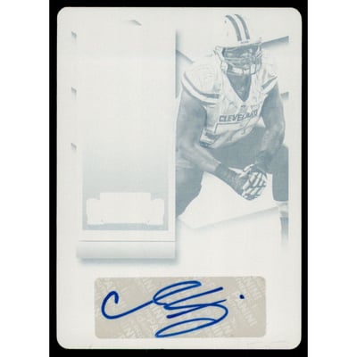 2015 Panini Contenders Printing Plates Cyan #173B Cameron Erving AU