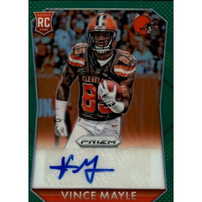 2015 Panini Prizm Rookie Autographs Prizms Green #RSVM Vince Mayle/99