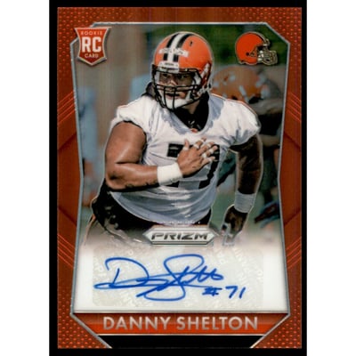 2015 Panini Prizm Rookie Autographs Prizms Red #RSDS Danny Shelton/150