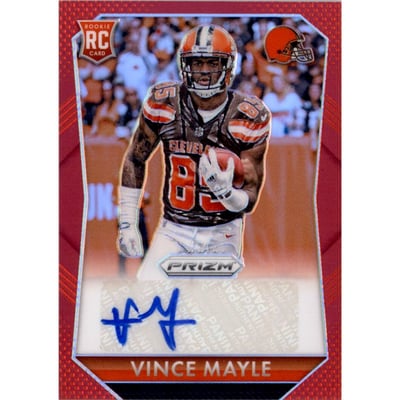 2015 Panini Prizm Rookie Autographs Prizms Red #RSVM Vince Mayle/299