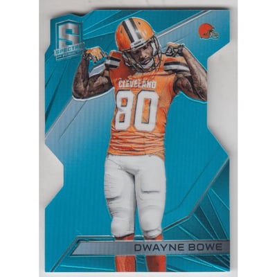 2015 Panini Spectra Neon Blue Die Cut #41 Dwayne Bowe