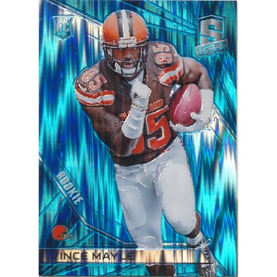 2015 Panini Spectra Neon Blue #148 Vince Mayle
