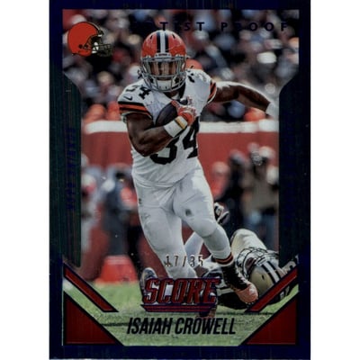 2015 Score Artist's Proof #142 Isaiah Crowell