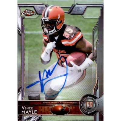 2015 Topps Chrome Rookie Autographs #168 Vince Mayle