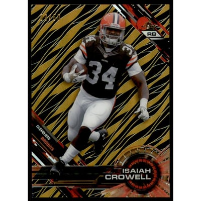 2015 Topps High Tek Gold Rainbow Diffractor #65 Isaiah Crowell A