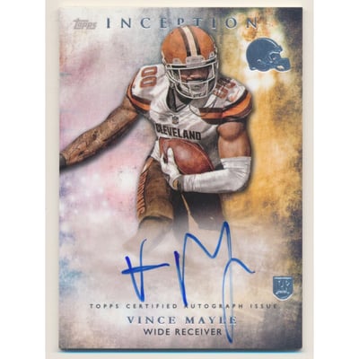 2015 Topps Inception #RA40 Vince Mayle AU RC