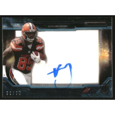 2015 Topps Strata Clear Cut Rookie Relic Autographs Blue #CCAPVM Vince Mayle