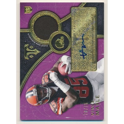 2015 Topps Triple Threads Rookie Autograph Relics Purple #TTRARVM Vince Mayle