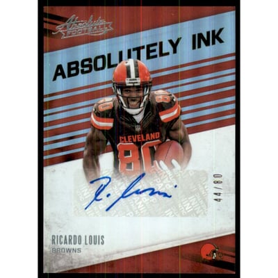 2016 Absolute Absolutely Ink Numbers #37 Ricardo Louis/80