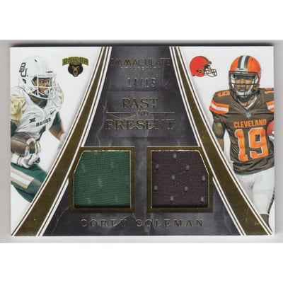 2016 Immaculate Collection Past and Present Jerseys #24 Corey Coleman/15
