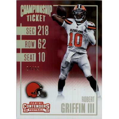2016 Panini Contenders Championship Ticket #83 Robert Griffin III