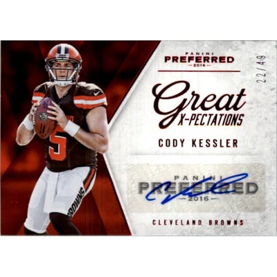 2016 Panini Preferred #349 Cody Kessler GX AU/49